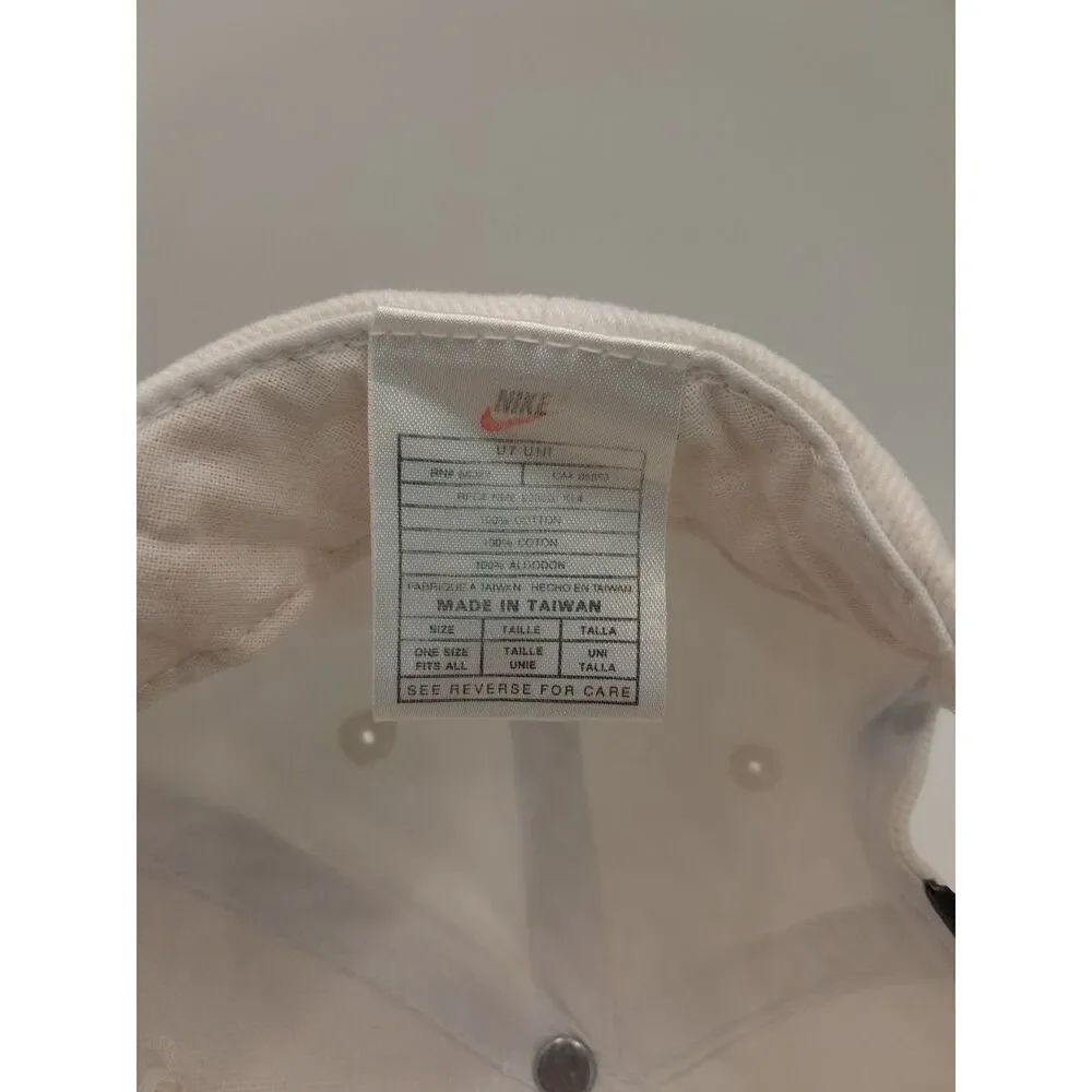 Nike Tennis Snapback White & Blue Hat 90s Preppy Sport